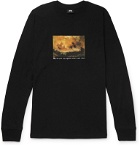 Stüssy - Printed Cotton-Jersey T-Shirt - Black