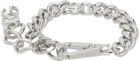 Dolce&Gabbana Silver 'DG' Logo Bracelet