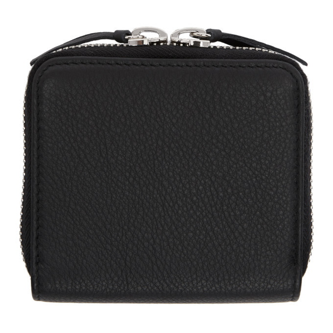 Balenciaga Black Square Papier Zip Around Wallet Balenciaga