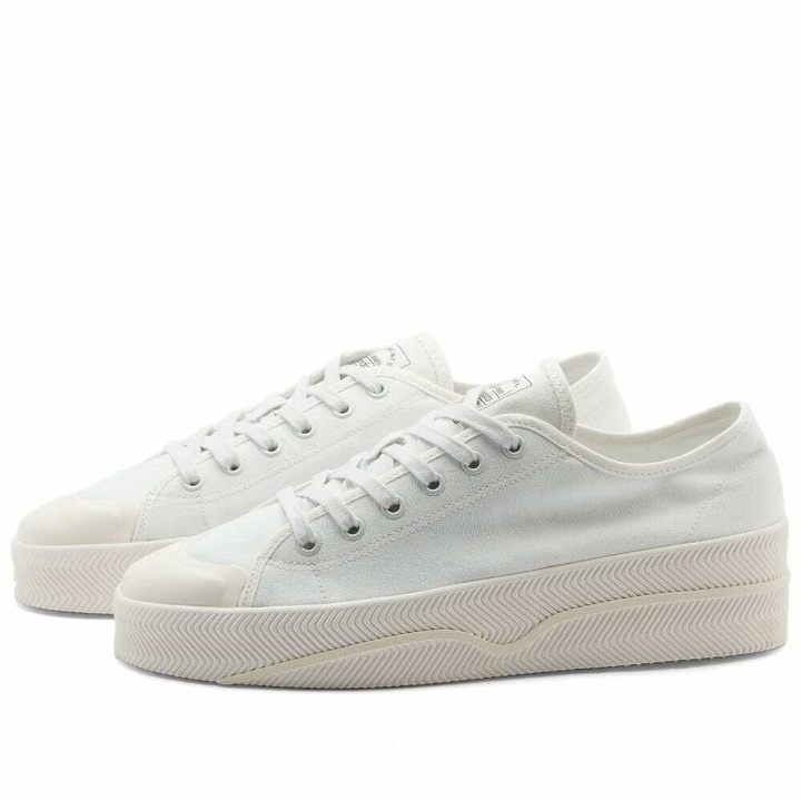 Photo: Adidas Men's Nizza 2 Low Sneakers in Crystal White/Core White