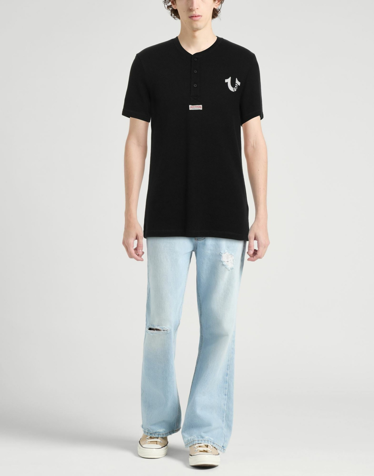 True Religion Mens T-shirt in Black