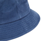 Lite Year Cord Bucket Hat in Steel Blue