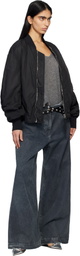 The Attico Black Press-Stud Belt