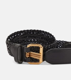 Etro Braided leather belt
