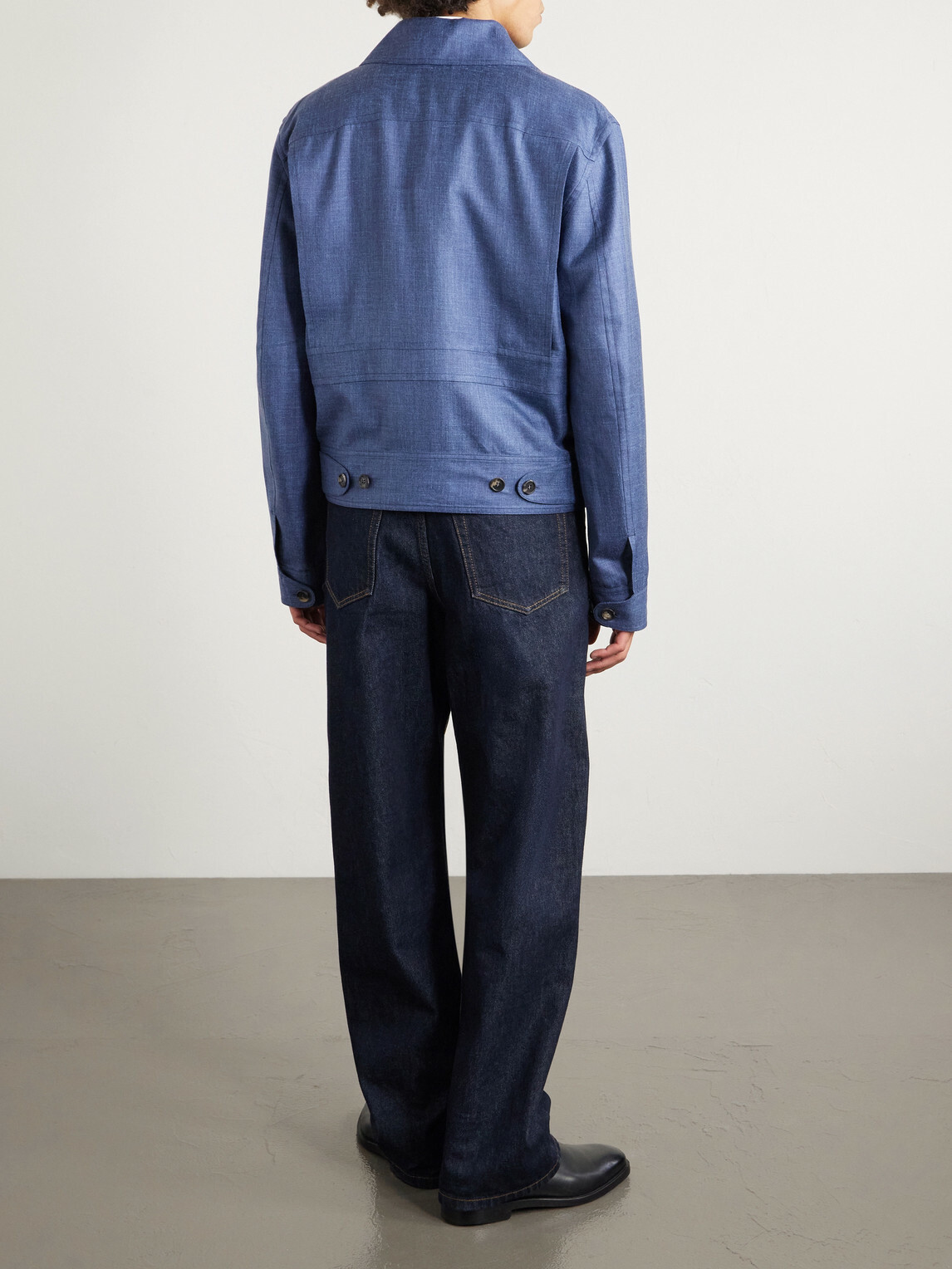 Gabriela Hearst - Filipo Wool, Silk and Linen-Blend Jacket - Blue