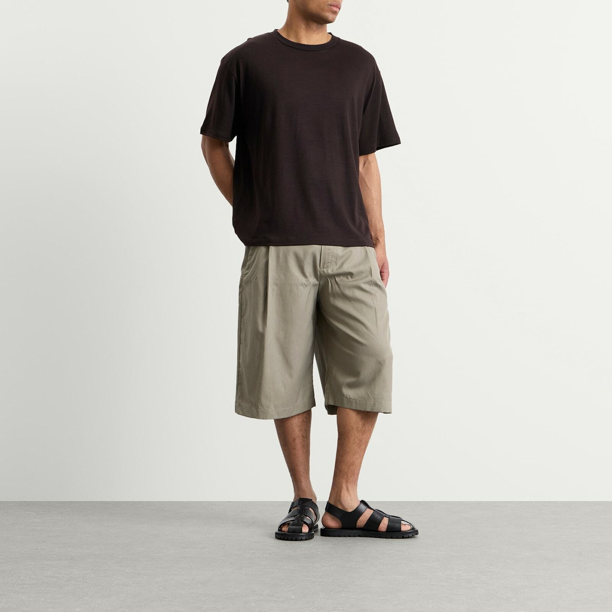 Studio Nicholson Men's Andies T-Shirt in Black Grape