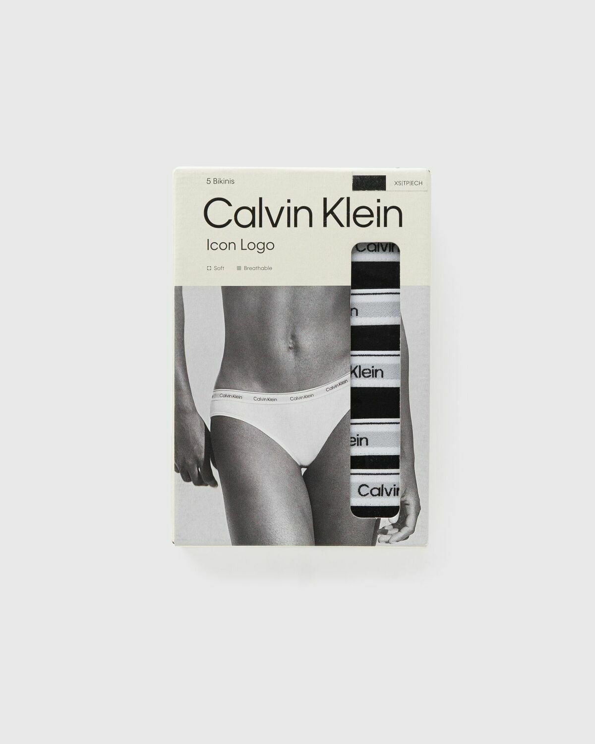 Calvin Klein Underwear ICON LOGO (MPP) BIKINI 5-PACK Black Womens Panty