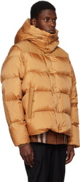 Burberry Tan Quilted Down Jacket