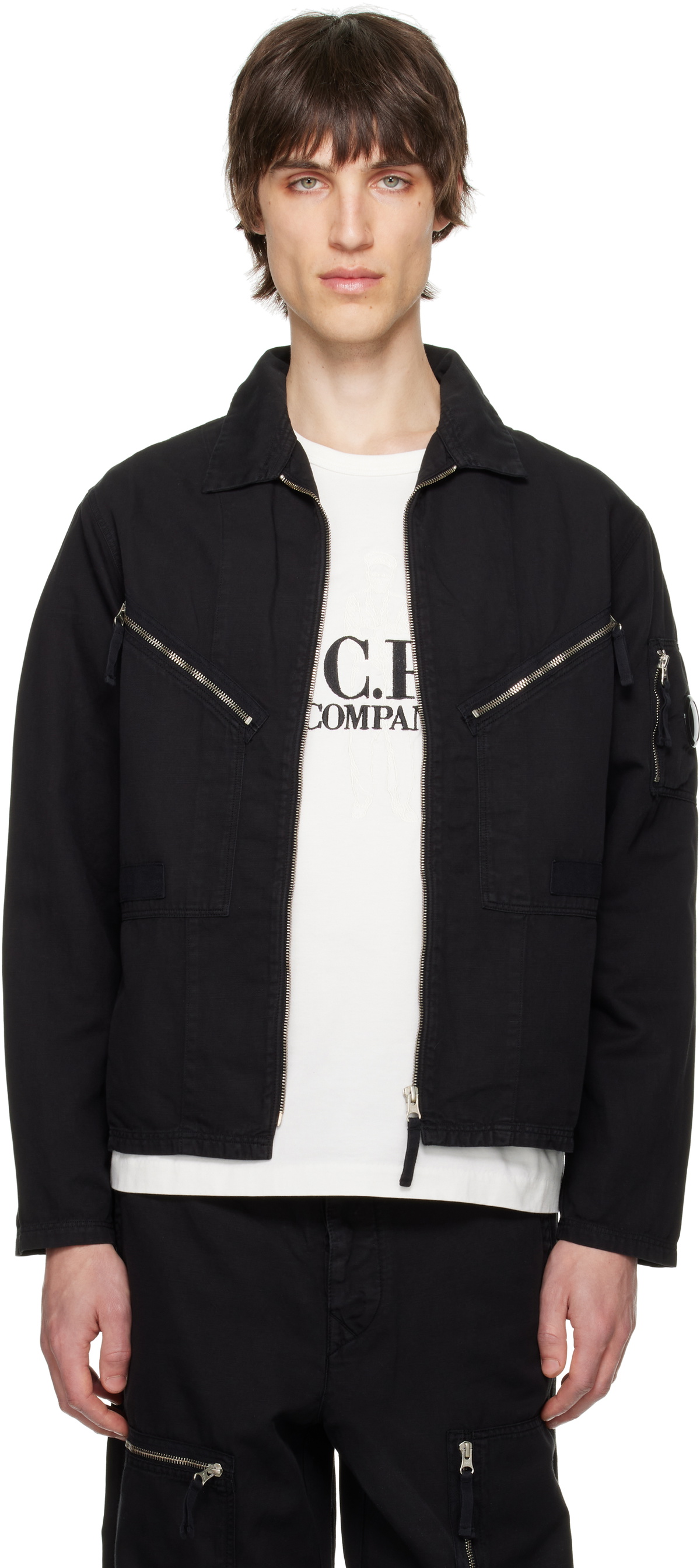 Lad Musician Black T-Cloth Kimono Cardigan Lad Musician
