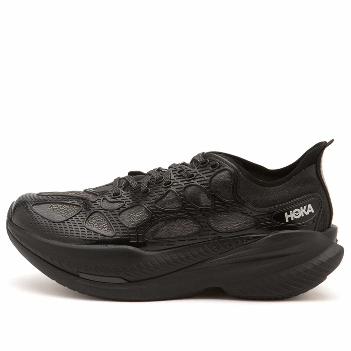 Photo: HOKA ONE ONE U Mach X Caged Sneaker in Black/Midnight Blue