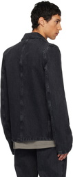 Rier Black Faded Denim Jacket