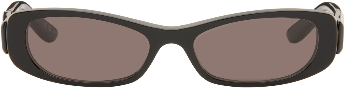 Balenciaga Black Rectangular Sunglasses