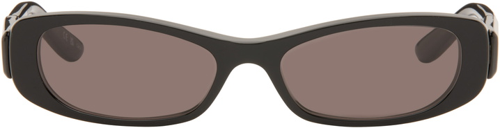 Photo: Balenciaga Black Rectangular Sunglasses