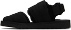Suicoke Black HAKU-ab Slippers