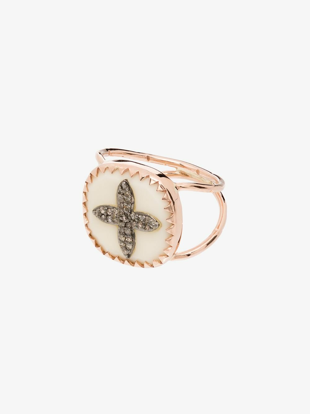 Pascale Monvoisin 9K Rose Gold Bowie No. 2 Diamond Ring