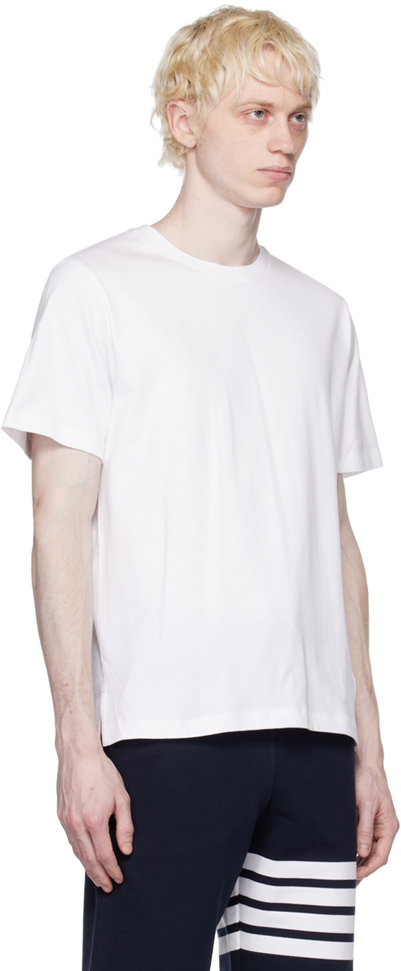 Thom Browne White Side Slit T-Shirt Thom Browne