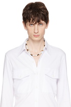 Casablanca White Spoke Wheel Necklace