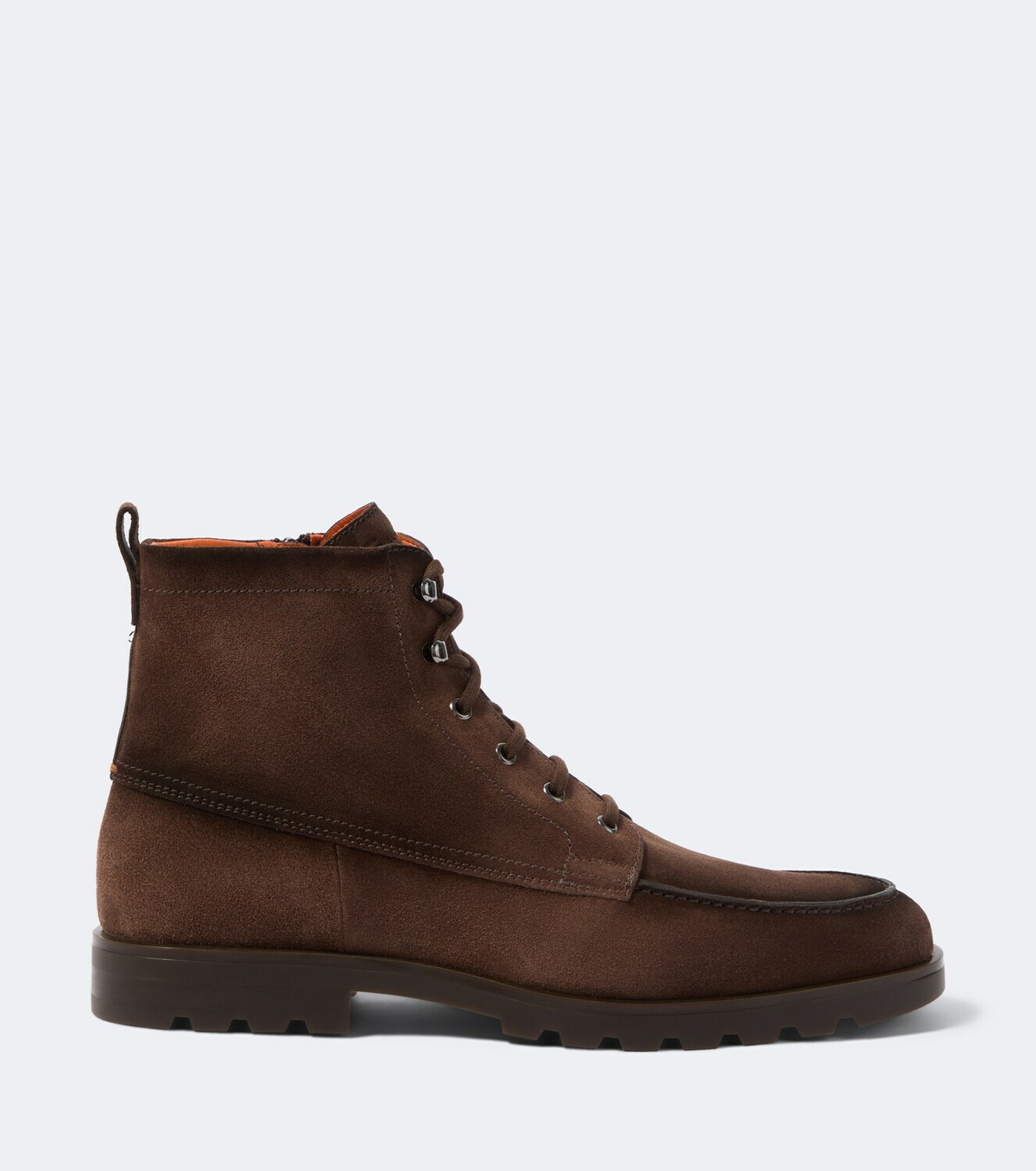 Santoni Suede lace-up boots