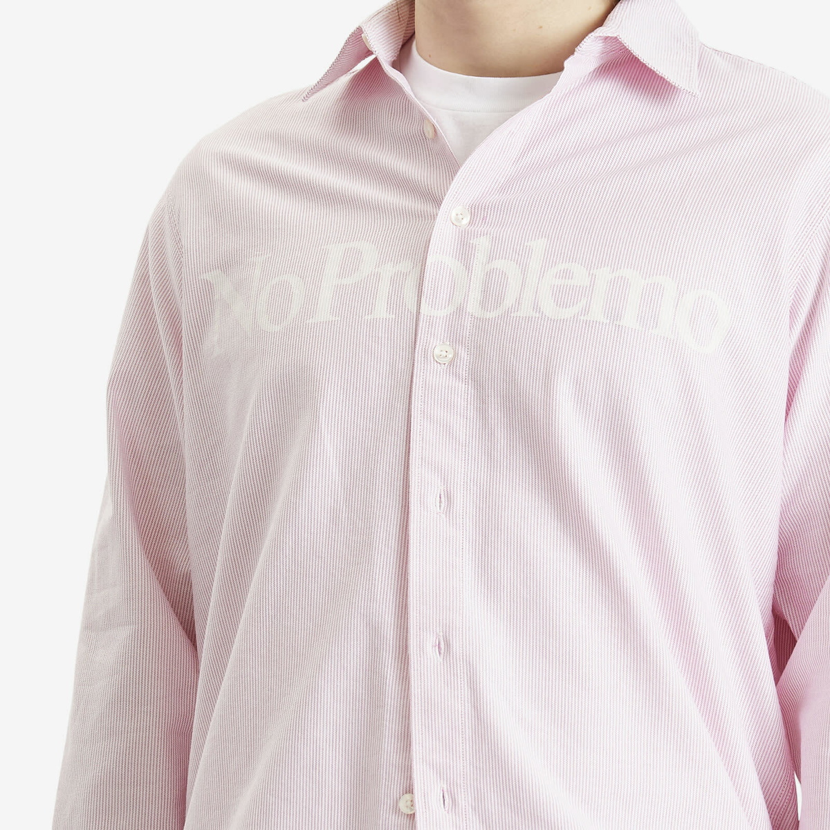 No Problemo Men's LS Stripe Shirt in Red