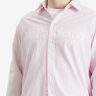No Problemo Men's LS Stripe Shirt in Red