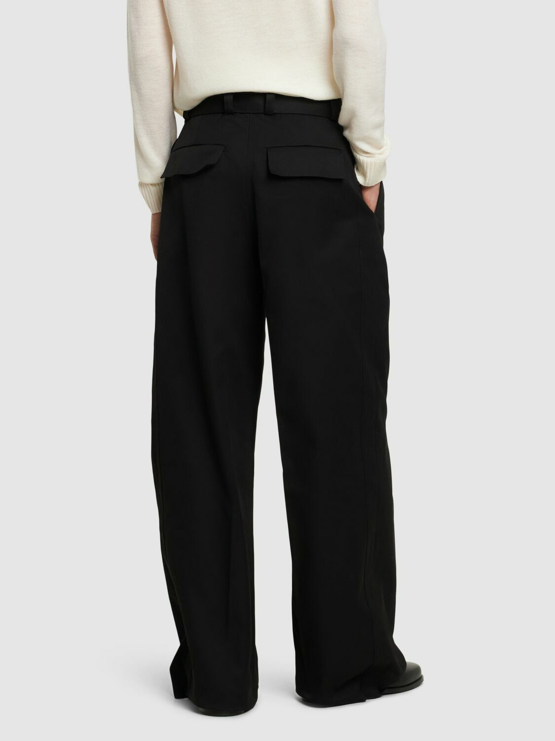 パンツ Jil Sander Gabardine belt pants JIL SANDER - Cotton Gabardine Relaxed Fit Pants Jil Sander