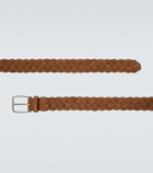 Brunello Cucinelli Braided suede belt