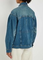 Good American Panelled Stretch-denim Jacket Indigo