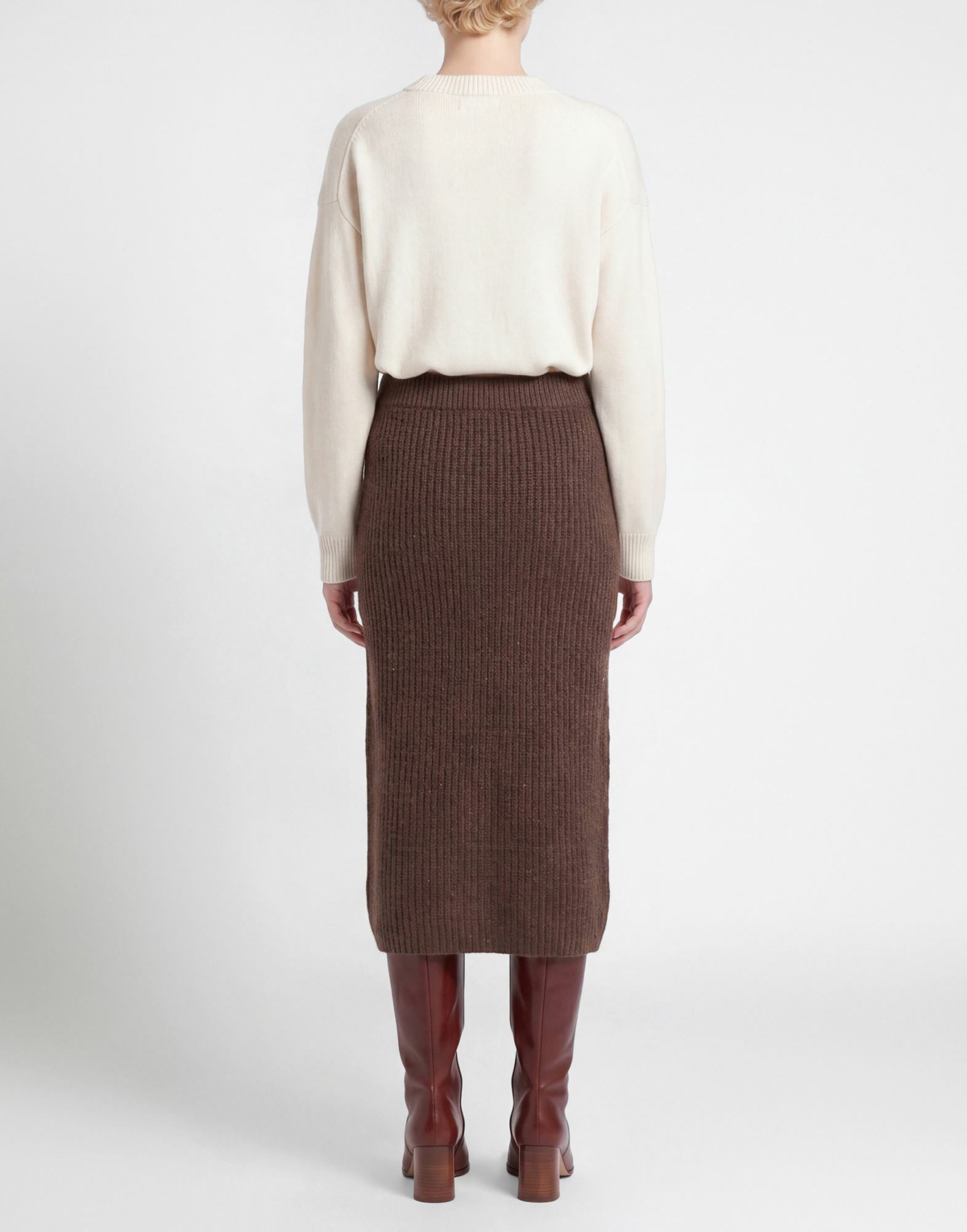 Peserico Womens Midi skirt in Brown