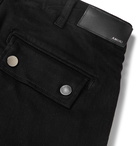 AMIRI - Slim-Fit Logo-Appliquéd Cotton-Blend Cargo Trousers - Black