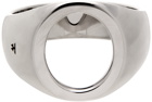 Tom Wood Silver Open Oval Ring