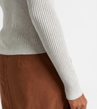 Velvet Nikki cotton and cashmere polo shirt