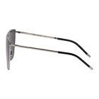 Saint Laurent Silver SL 1 Mask Sunglasses