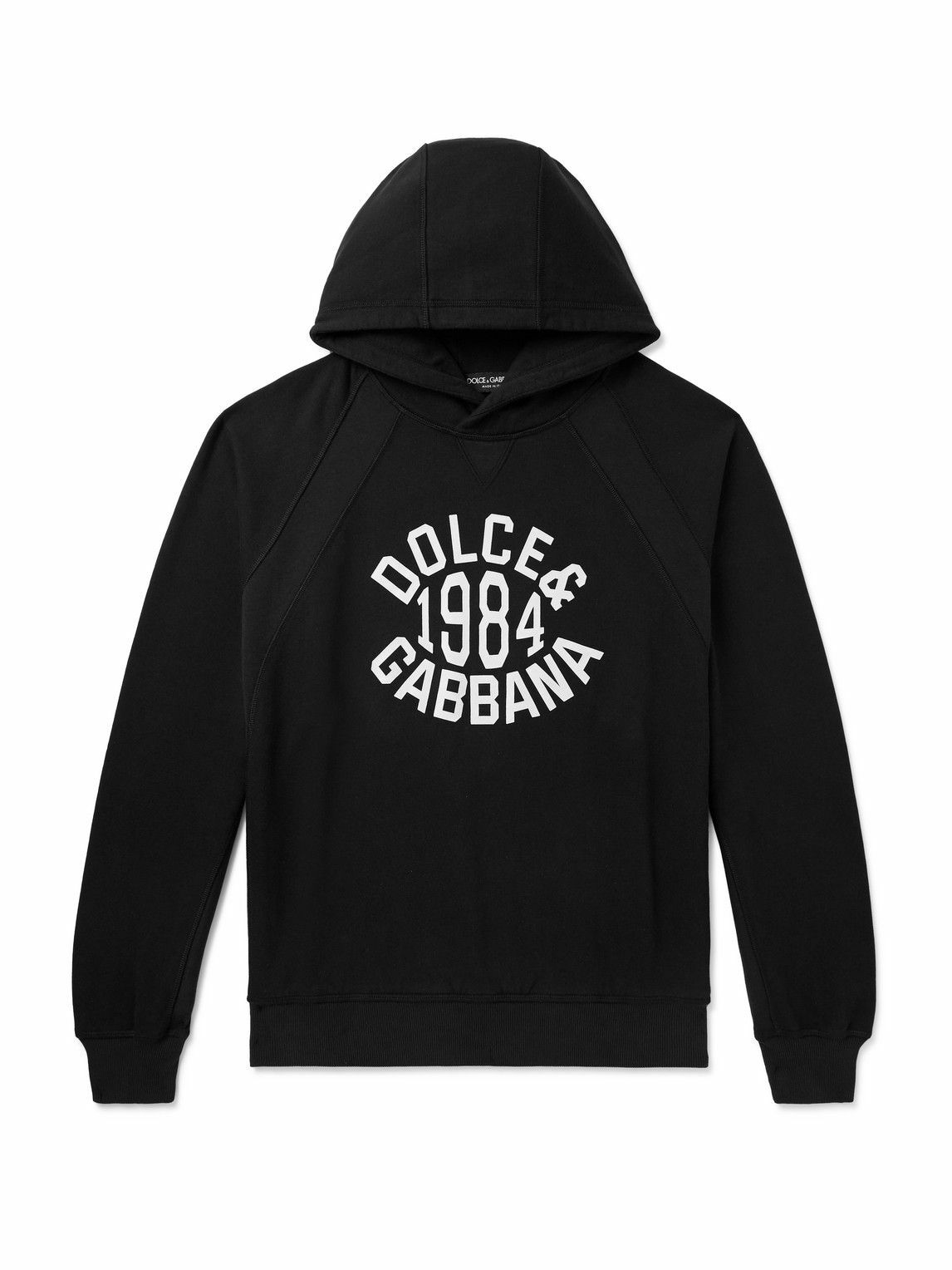 Dolce and Gabbana Black Kings Angels Hoodie Dolce Gabbana