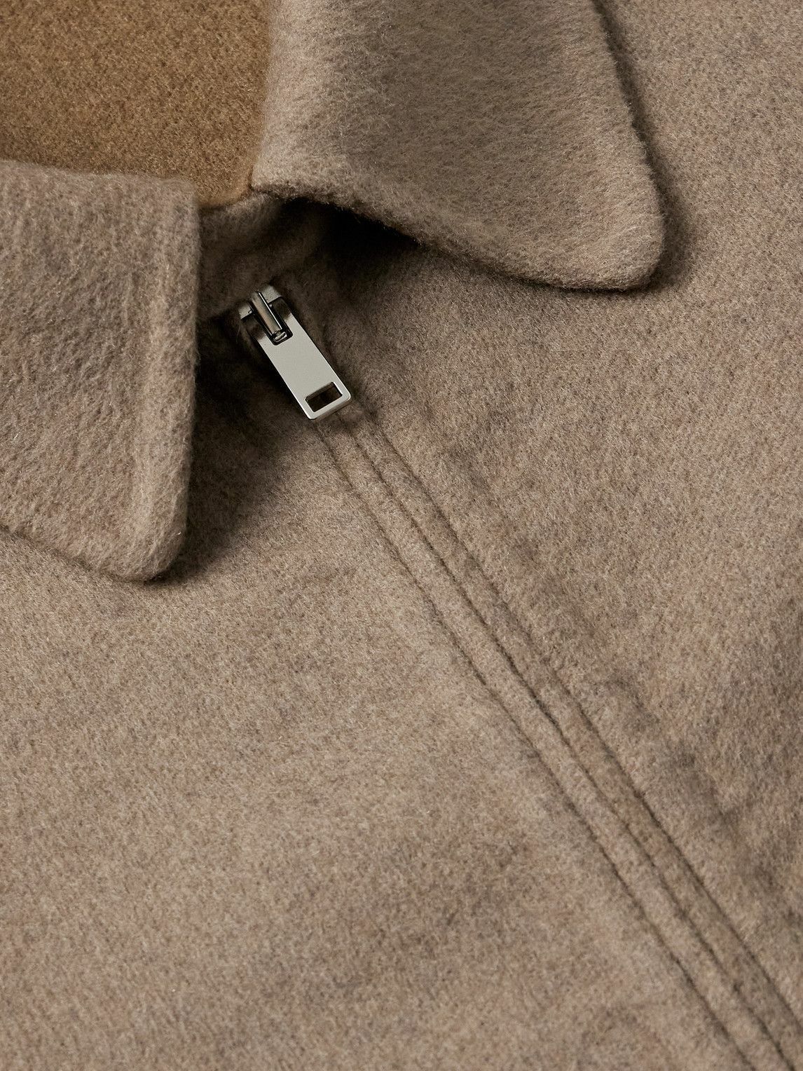 The Row - Dantes Brushed-Cashmere Twill Jacket - Neutrals
