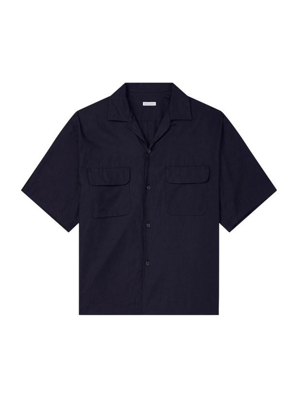 Photo: Kaptain Sunshine - Cotton and Silk-Blend Shirt - Blue