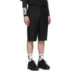 Burberry Black Vinyl Pocket Shorts