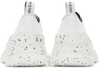 Alexander McQueen White Paint Tread Slick Low Sneakers