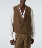 Giorgio Armani Linen-blend vest