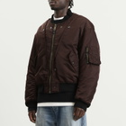 Maison Margiela Men's Reversible Bomber Jacket in Dark Brown