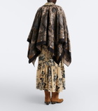 Etro Paisley jacquard wool-blend shawl