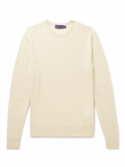 Ralph Lauren Purple label - Slim-Fit Silk and Cashmere-Blend Sweater - Neutrals