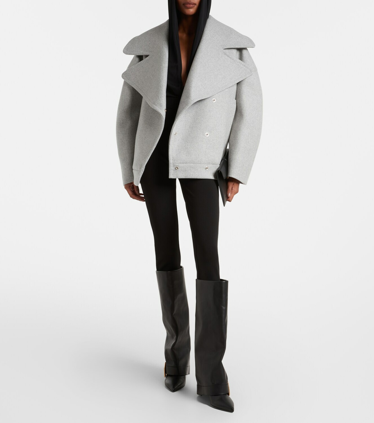 Balmain Hooded jersey bodysuit