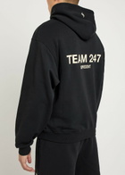 Represent Team 247 Hooded Cotton Sweatshirt Black