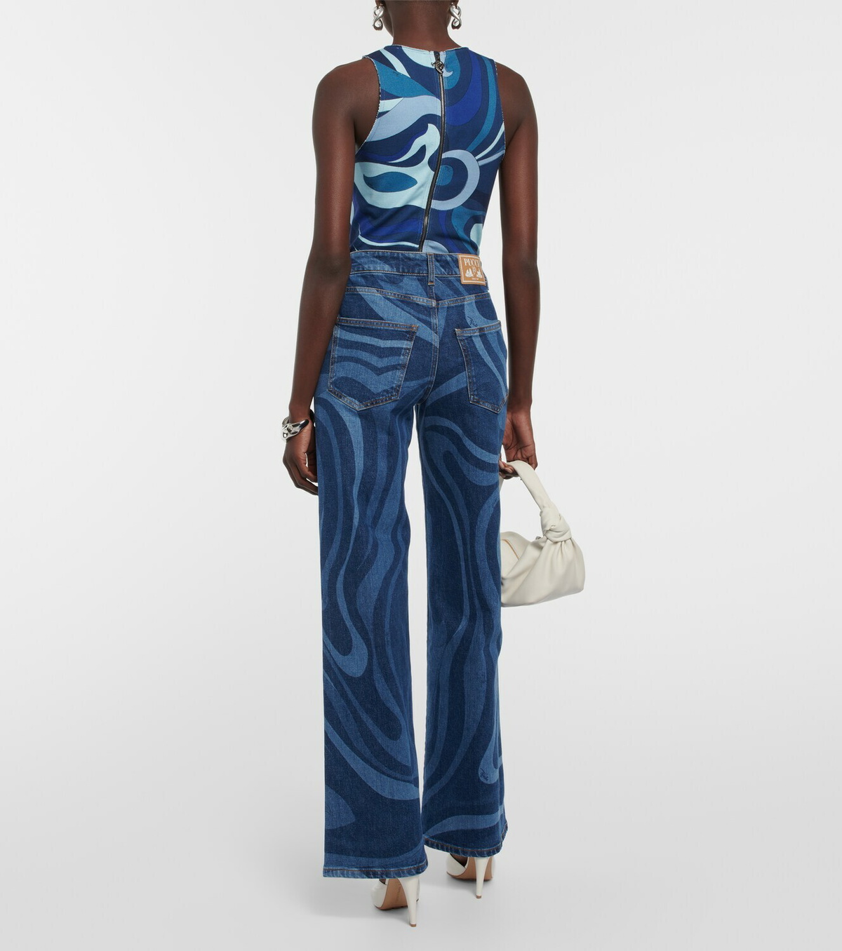 Pucci Printed wide-leg jeans Emilio Pucci