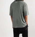 Maison Margiela - Oversized Garment-Dyed Cotton-Jersey T-Shirt - Gray