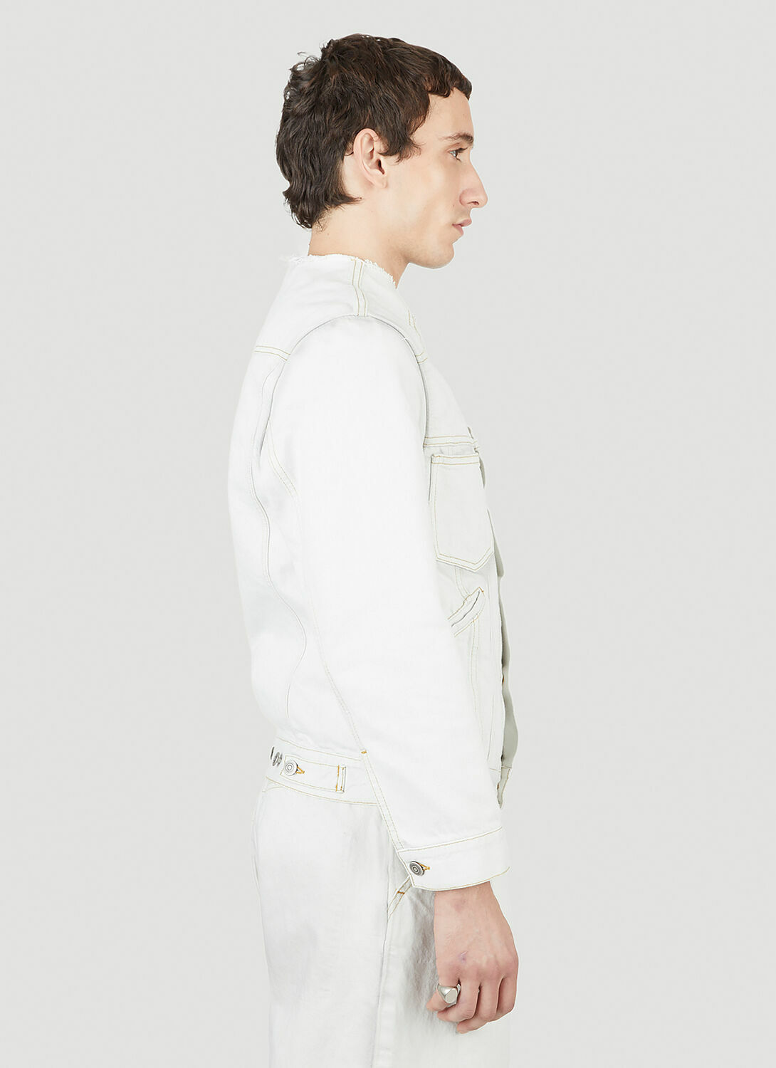 Maison Margiela Collarless Denim Jacket