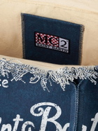MC2 Saint Barth Vanity Indigo Canvas Shoulder Bag