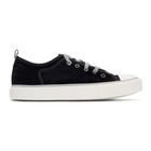 Lanvin Black Velvet Sneakers