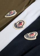 Moncler Logo Cotton T-shirt set of Three Multicoloured 1
