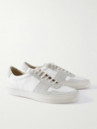 Common Projects - Bball Suede-Trimmed Leather Sneakers - White